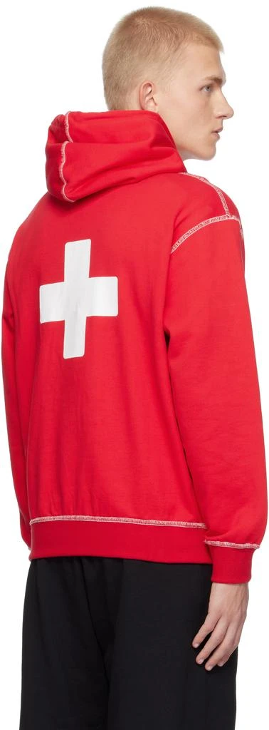 PLACES+FACES Red Contrast Stitch Hoodie 3