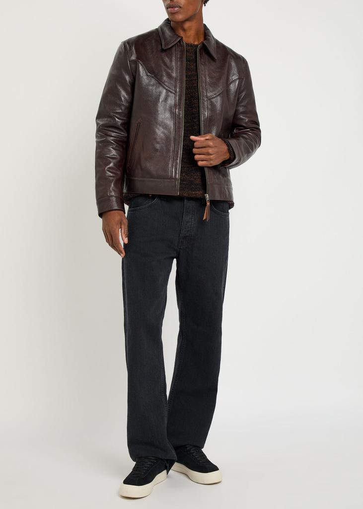 Nudie Jeans Joppe western leather jacket - Jackets - BeyondStyle