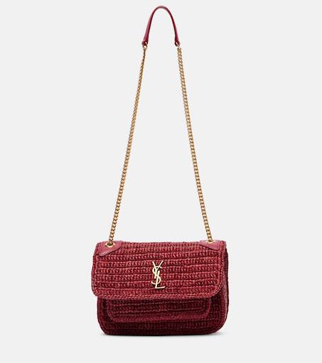 Yves Saint Laurent Niki Mini raffia shoulder bag - Crossbody Bags