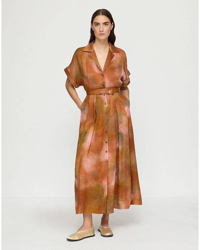 Lafayette 148 New York Notch Collar Shirt Dress 8