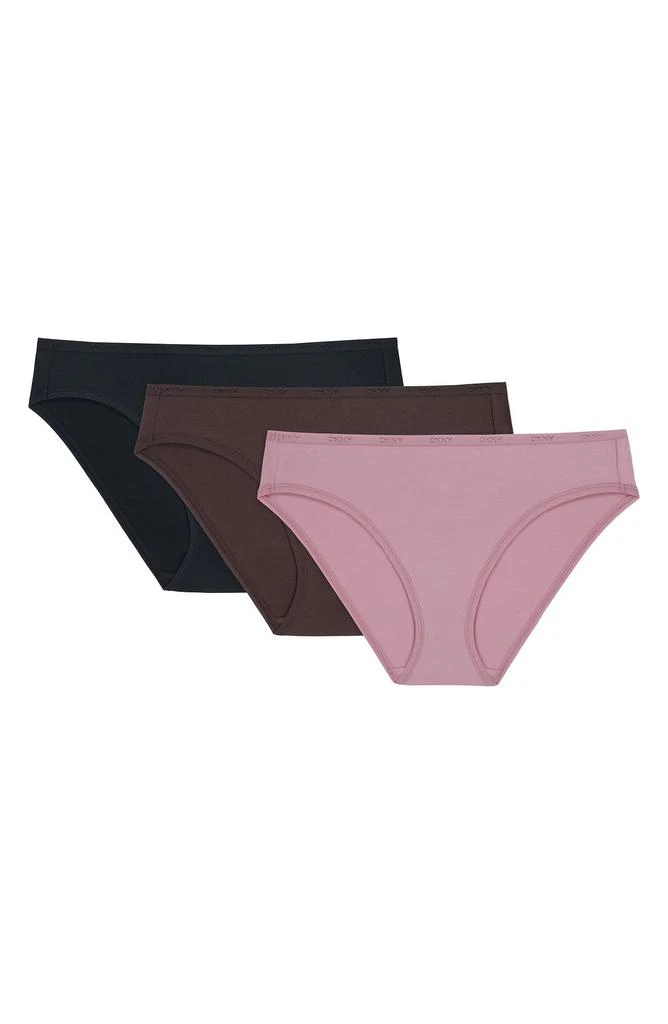 DKNY 3-Pack Cotton Blend Bikinis 3