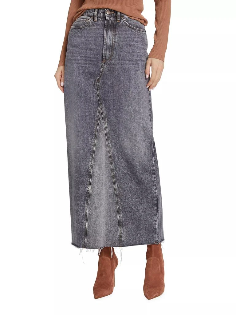 3x1 Charlotte Denim Maxi Skirt 3