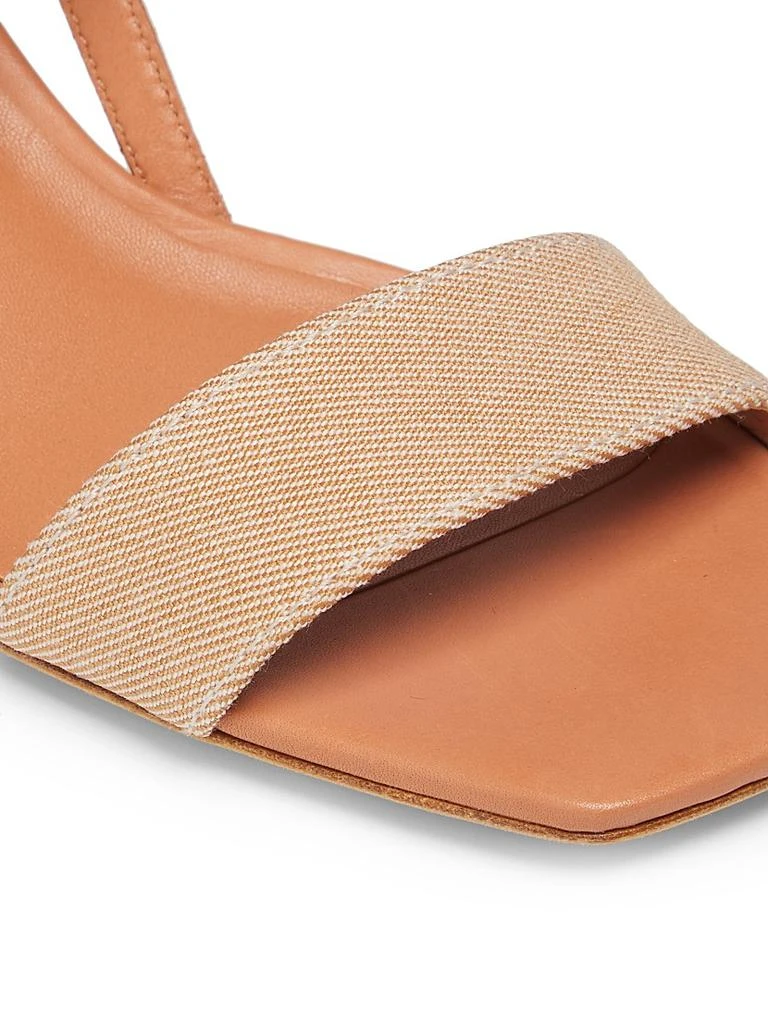Cinq à Sept Sophie 50MM Denim Ankle-Strap Sandals 6