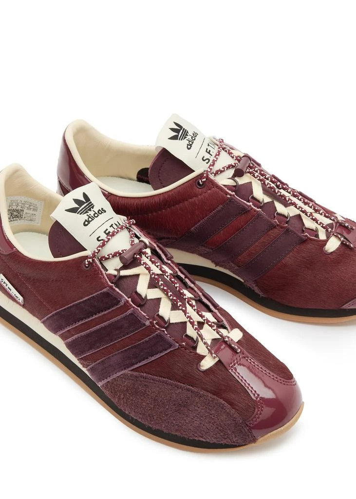 Adidas Country OG panelled calf hair sneakers 3
