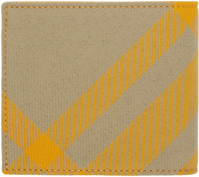 Burberry Yellow Check Bifold Wallet 2