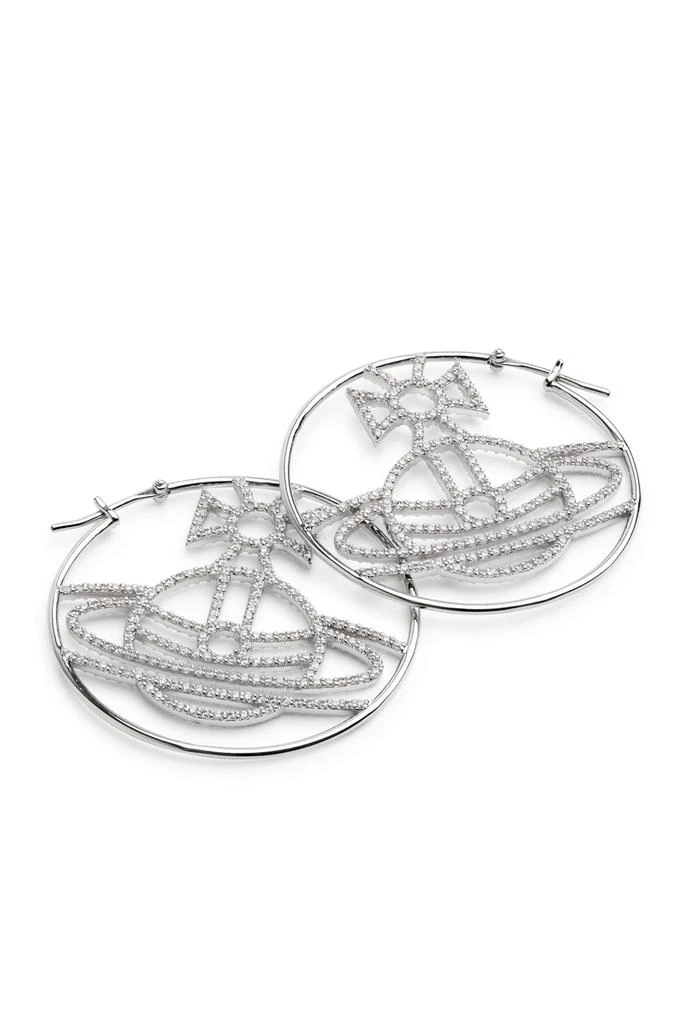 Vivienne Westwood Eloisa orb-embellished hoop earrings 3