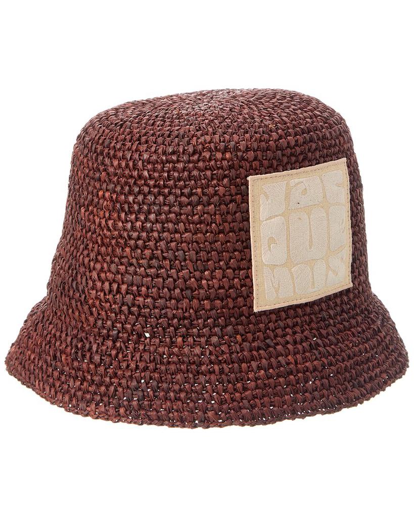 JACQUEMUS 'Le Bob Ficiu’ bucket hat Brown Jacquemus Le Bob Ficiu Raffia Hat - Hats - Free Shipping