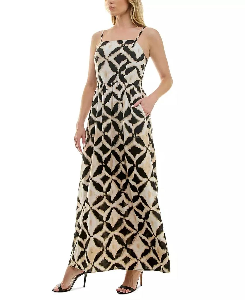 As U Wish Juniors' Square-Neck Sleeveless Maxi Dress 3