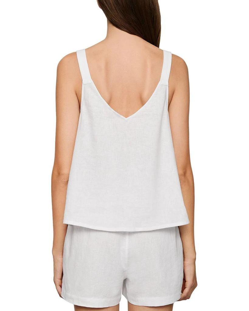 Eberjey Linen Blend V Neck Camisole Pajama Top 5
