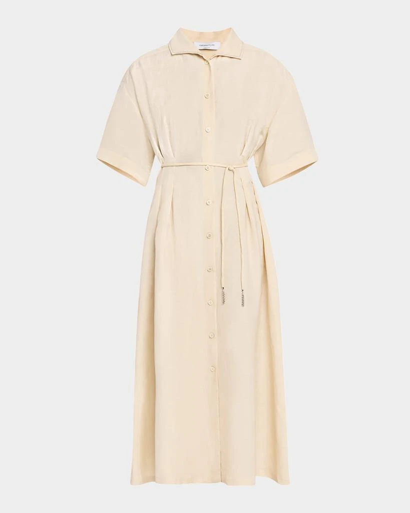 FABIANA FILIPPI Pintuck Chain-Trim Midi Shirtdress 1