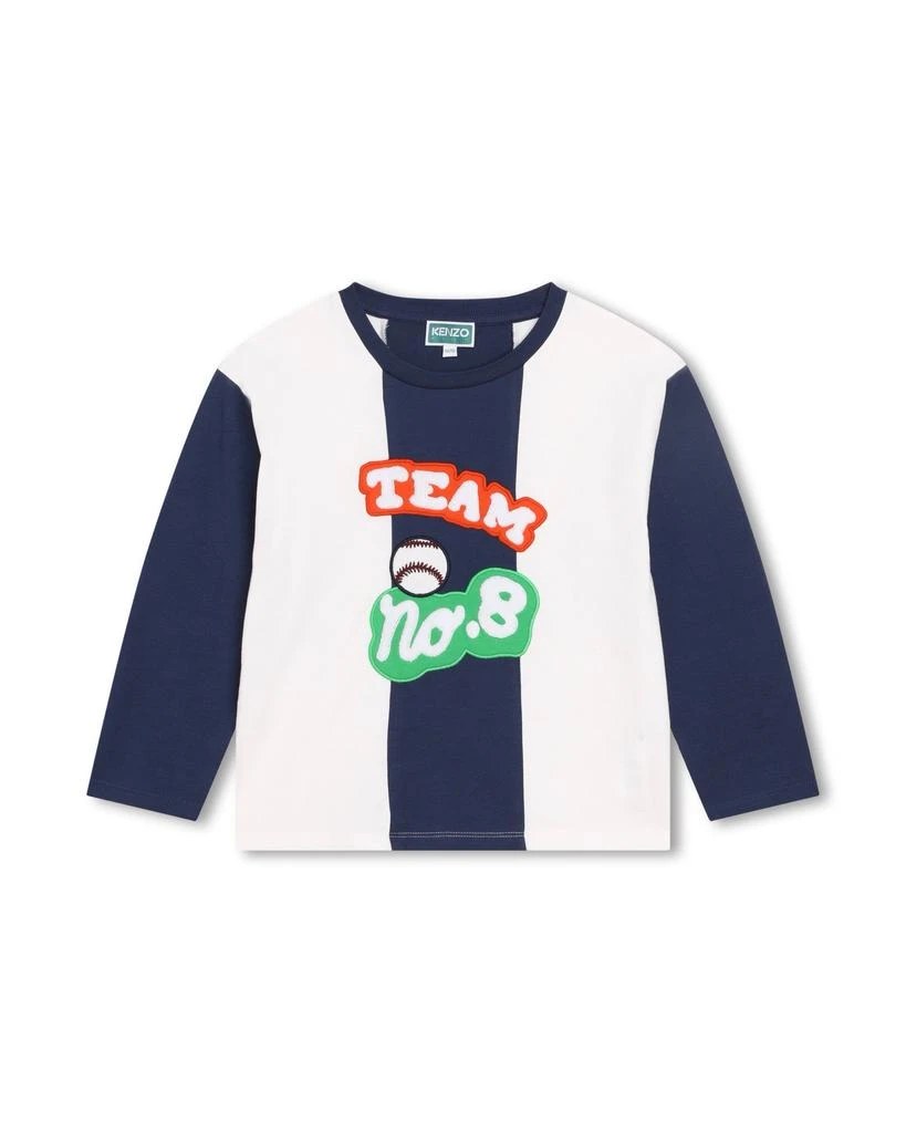 预计3周后发货 Kenzo T-Shirt Manches Longues Koniro - Enfant Garçon - Kenzo Kids 1