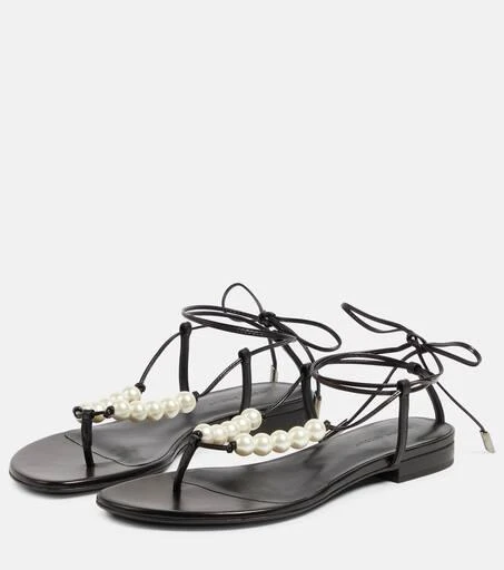 Magda Butrym Faux pearl leather sandals 5