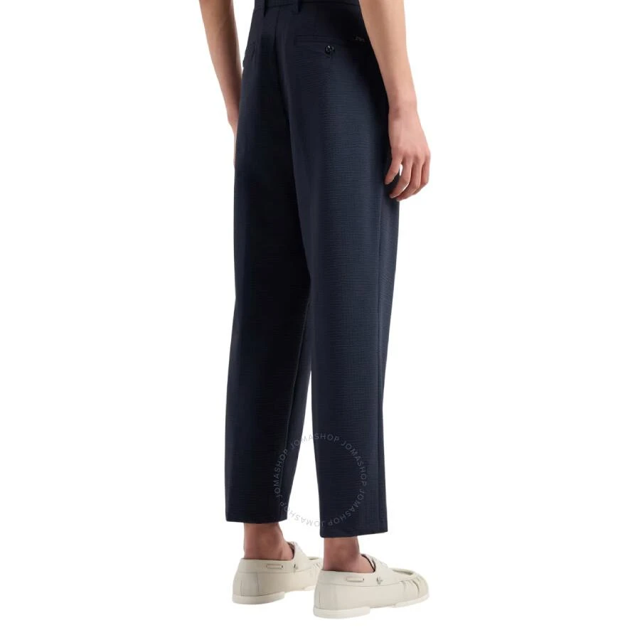 Emporio Armani Seersucker Pleated-Waist Chinos Pants 3