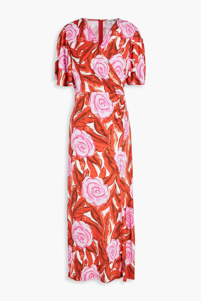 Diane von Furstenberg Zetna wrap-effect floral-print jersey midi dress