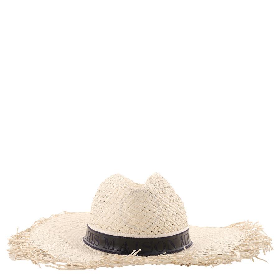 MAISON MICHEL Natural Zango Straw Fedora Hat