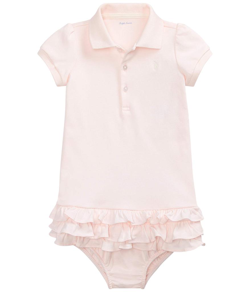 Ralph Lauren Ruffled Polo Dress & Bloomer (Infant)