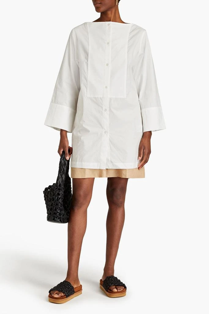 BY MALENE BIRGER Baltimore cotton-poplin and piqué top 2