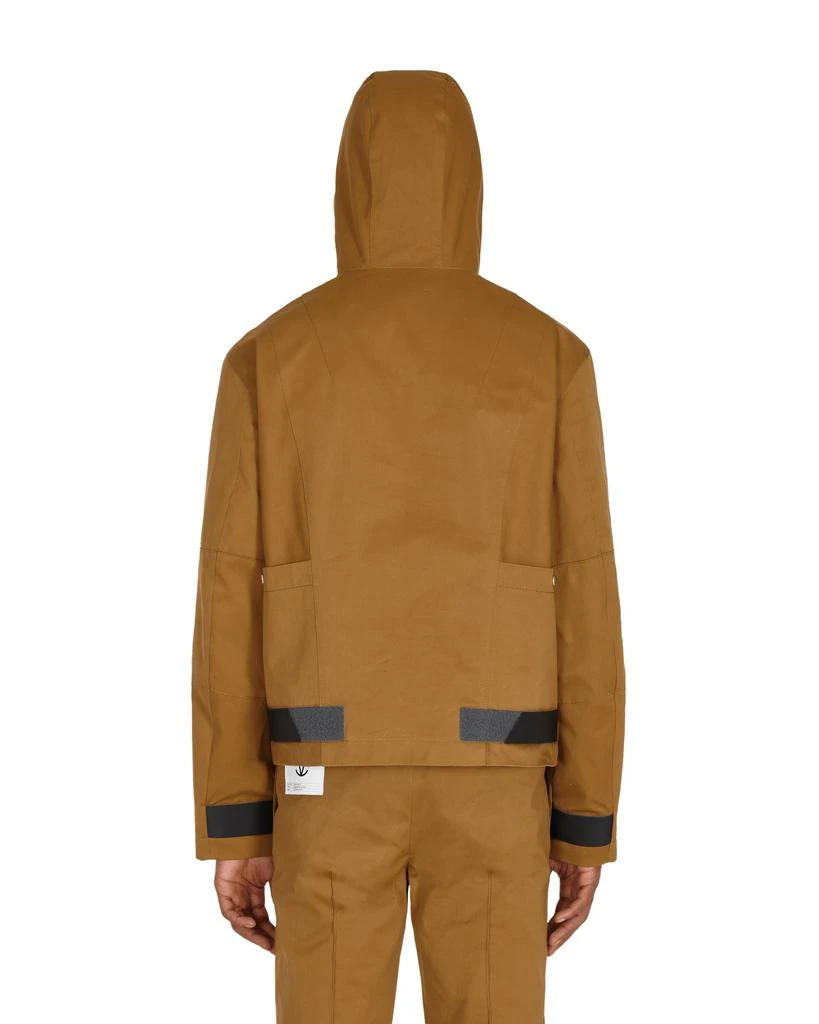 Slam Jam Diagonal Yuma Anorak Brown 4