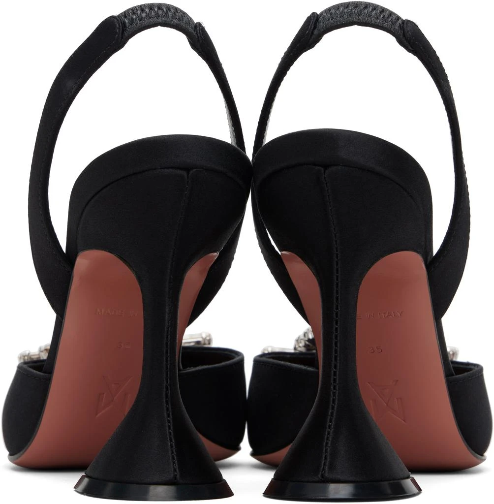 Amina Muaddi Black Begum Sling 95 Heels 2