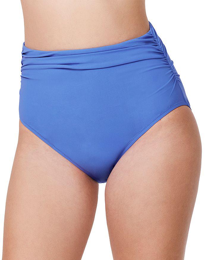 Profile by Gottex Tutti Frutti Shirred High Waist Bikini Bottom