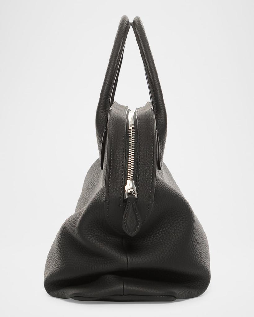 The Row Agnes Bowling Top-Handle Bag in Grain Leather - Tote