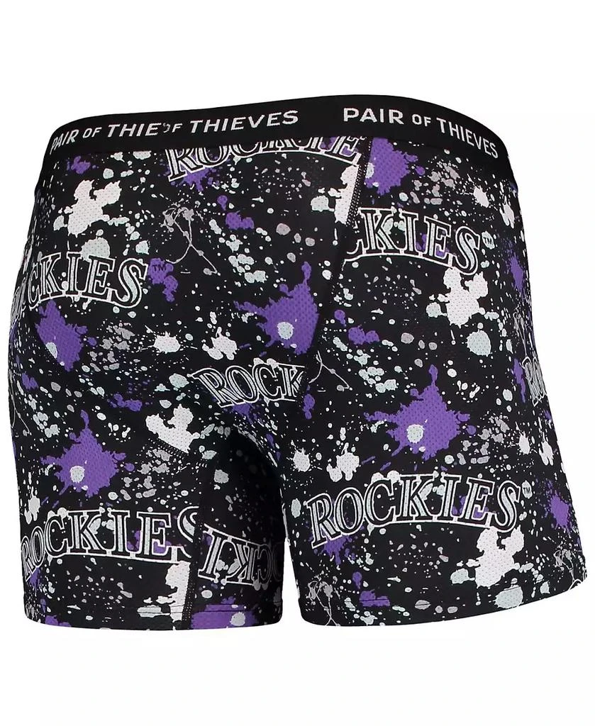 Pair Of Thieves Men's Black and Purple Colorado Rockies Super Fit 2-Pack Boxer Briefs Set 3