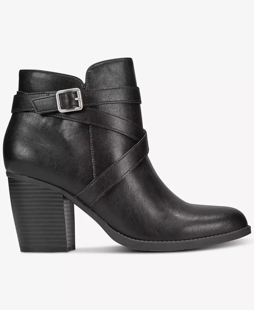 Style & Co Women's Zetaa Strappy Belt-Heel Booties, Created for Macy's 18