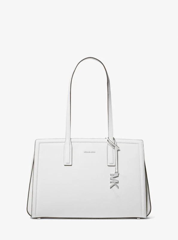 Michael Kors Laila Medium Pebbled Leather Tote Bag 1