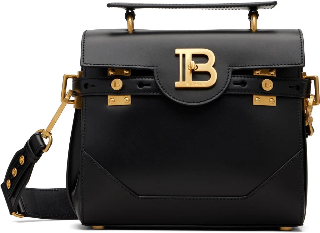 Balmain Black Smooth Leather B-Buzz 23 Bag 1