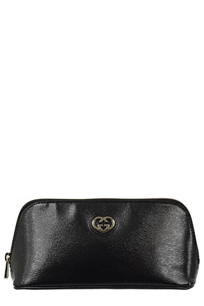 Gucci Gucci GG Heart Logo Zipped Cosmetic Bag 1