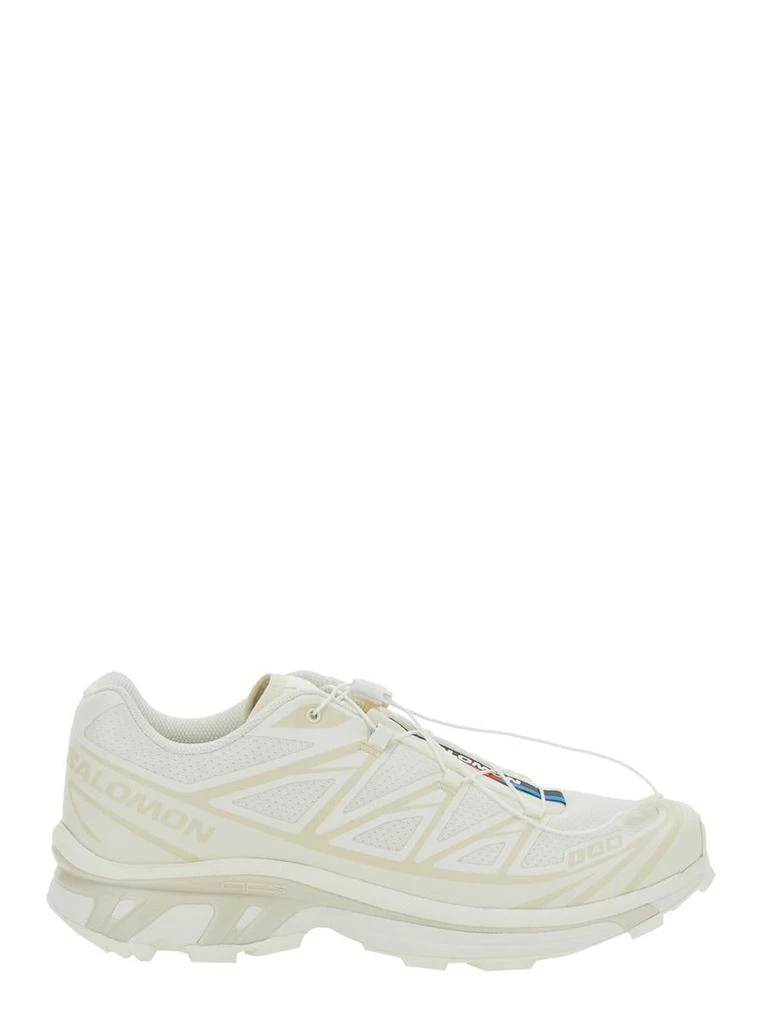 Salomon 'Xt-6 S/Lab' White Sneakers With Drawstring In Mesh And Tech Fabric 1