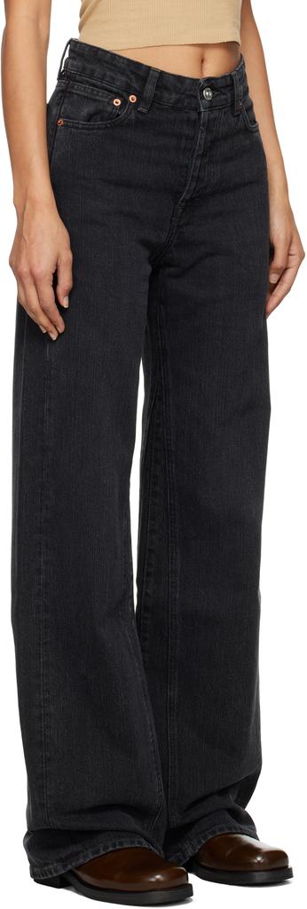 パンツ OUR LEGACY treble cut black Our Legacy - Treble Cut Black Coated Wash
