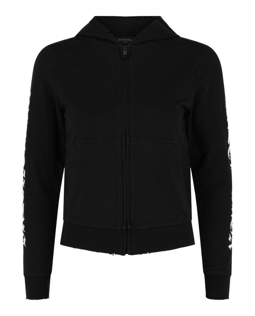 Balenciaga BB Garderobe Zip-Up Hoodie – On Sale Now with Up to 53