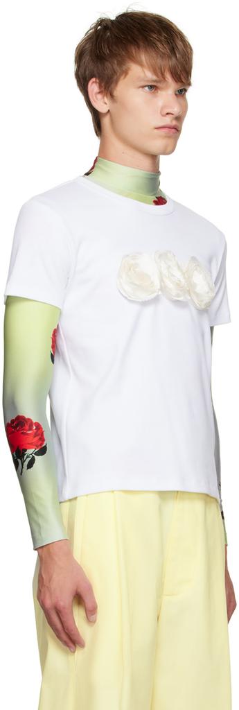 Meryll Rogge White Floral T-Shirt