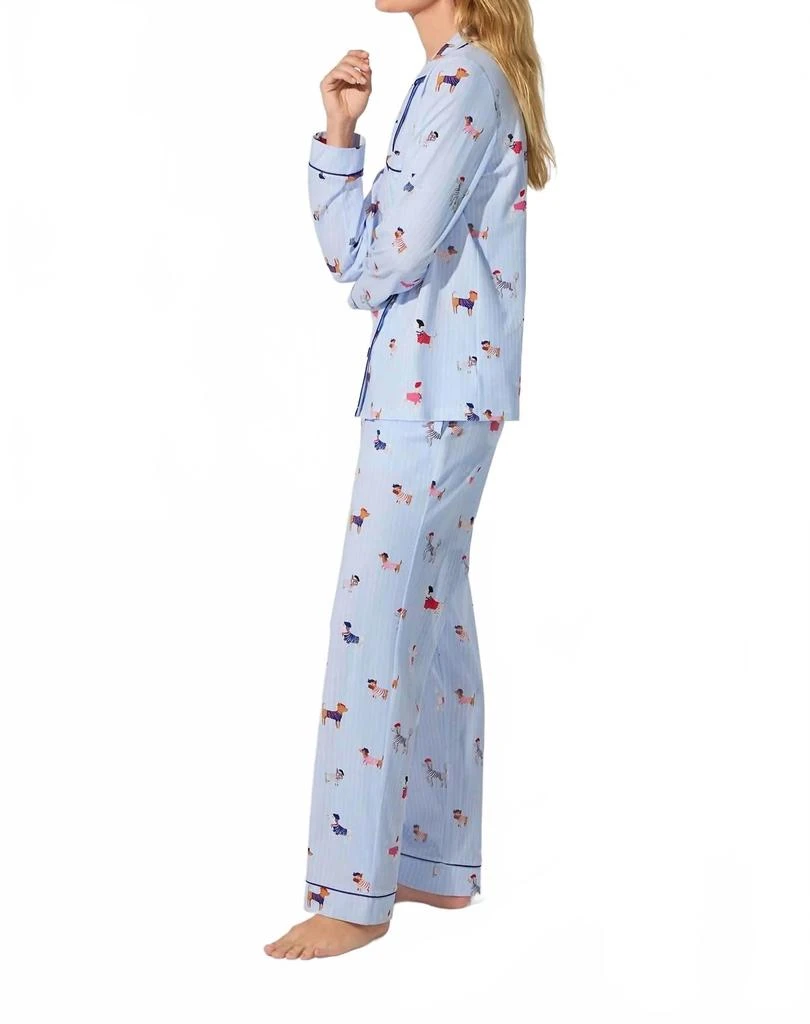 BedHead PJs Dog Print Pajama Set In French Pups 2