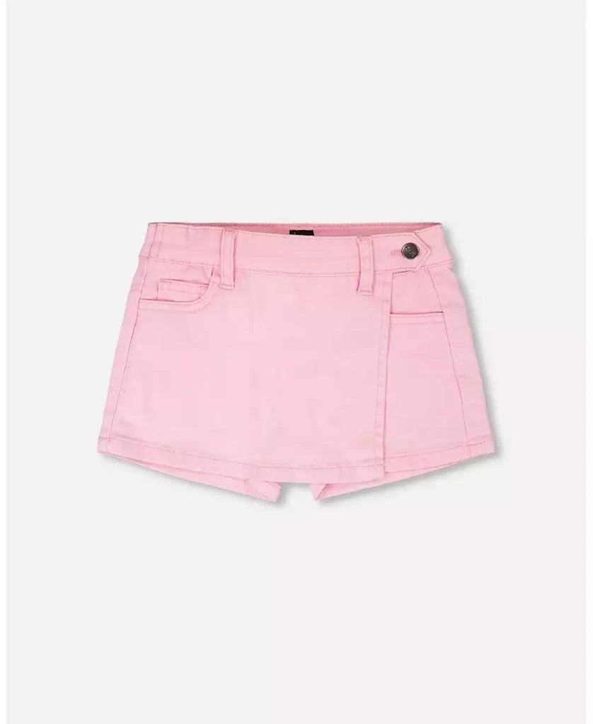 Deux par Deux Toddler Girls Stretch Twill Skort Pink - Toddler|Child