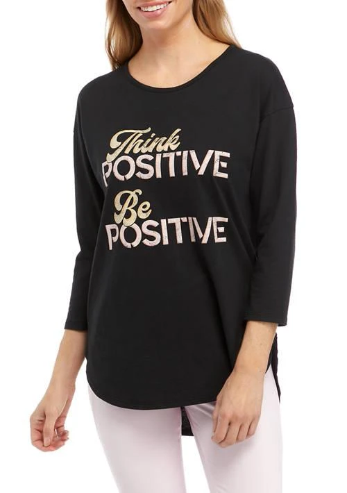 Wonderly Studio Womens 3 4 Sleeve Graphic T Shirt 1