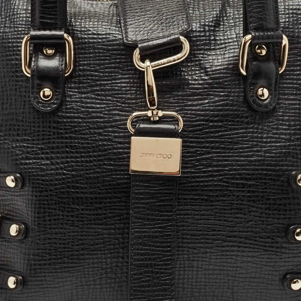 Jimmy Choo Jimmy Choo Black Textured Leather Blythe M Bag 5