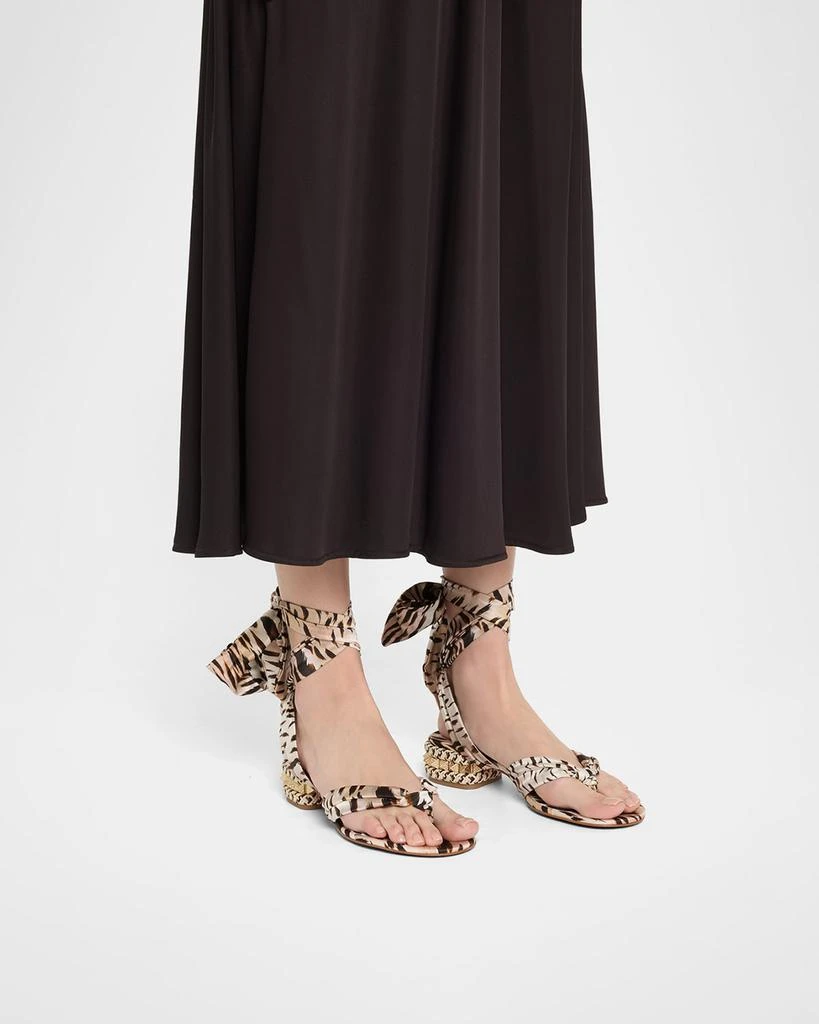 Christian Louboutin Pyra Du Desert Leopard Red Sole Sandals 2