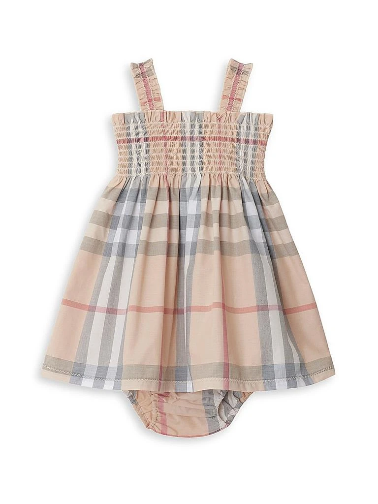 Burberry Baby Girl's Smocked Check Dress & Bloomers Set 1