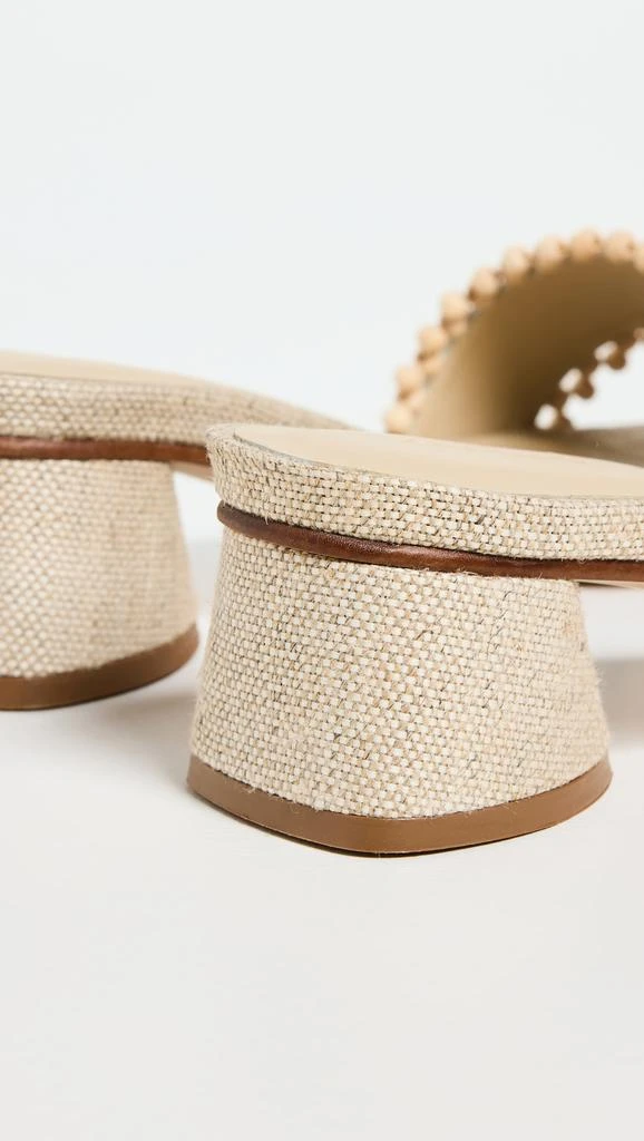Kaanas Cairo Asymmetric Linen Heels 3