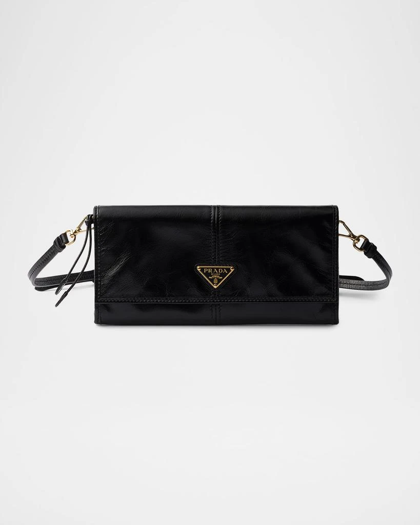 Prada Leather Wallet with Shoulder Strap 1