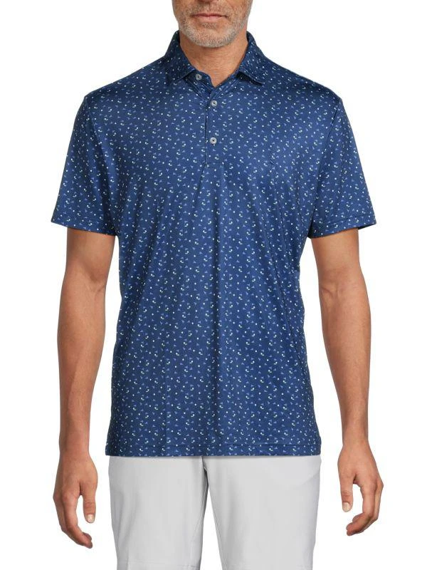TailorByrd Geometric Print Polo 1