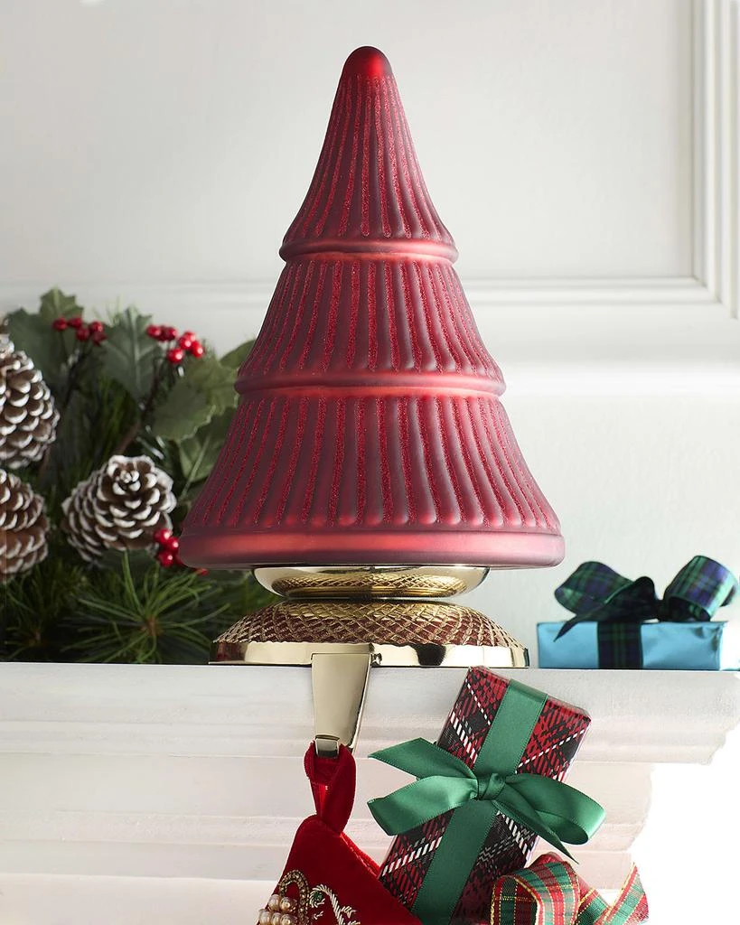 Neiman Marcus Matte Tree Stocking Holder with Glitter 1
