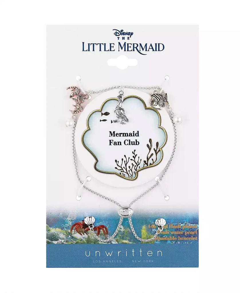 Disney Unwritten Water Imitation White Pearl and Multi Charm Bracelet 2