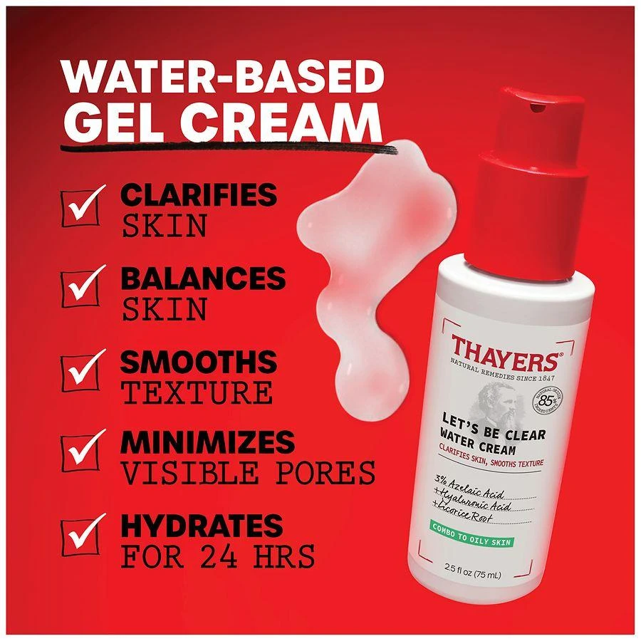 Thayers Let's Be Clear Water Face Cream Fragrance Free 3