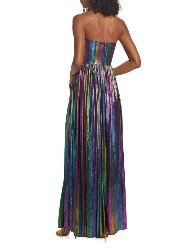 BRONX AND BANCO Florence Metallic Strapless Gown 2