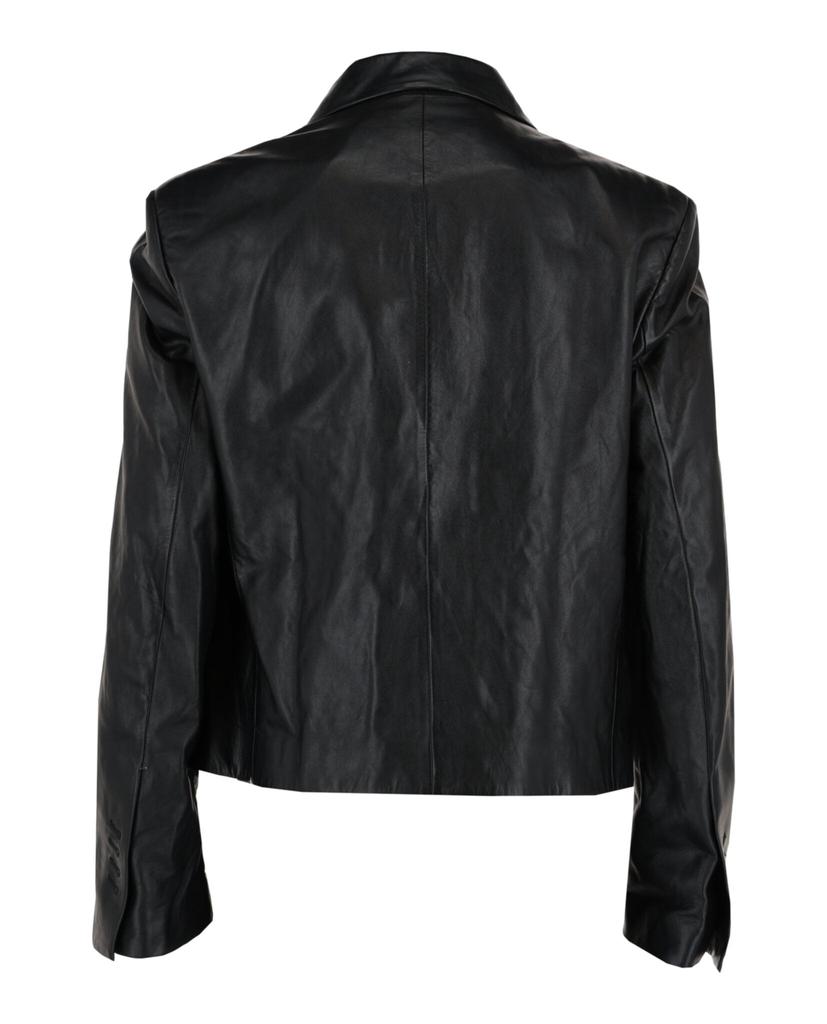 Salvatore Ferragamo Leather Blazer