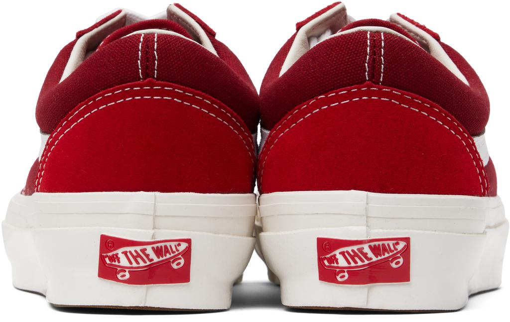 Vans Red Premium Old Skool Suede Sneakers