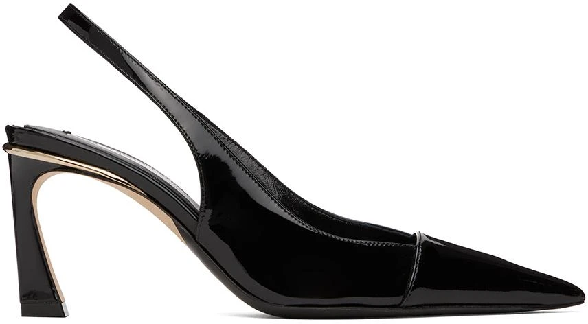 Victoria Beckham Black 75mm Slingback Heels 1